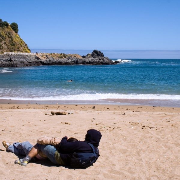 Guys on the beach