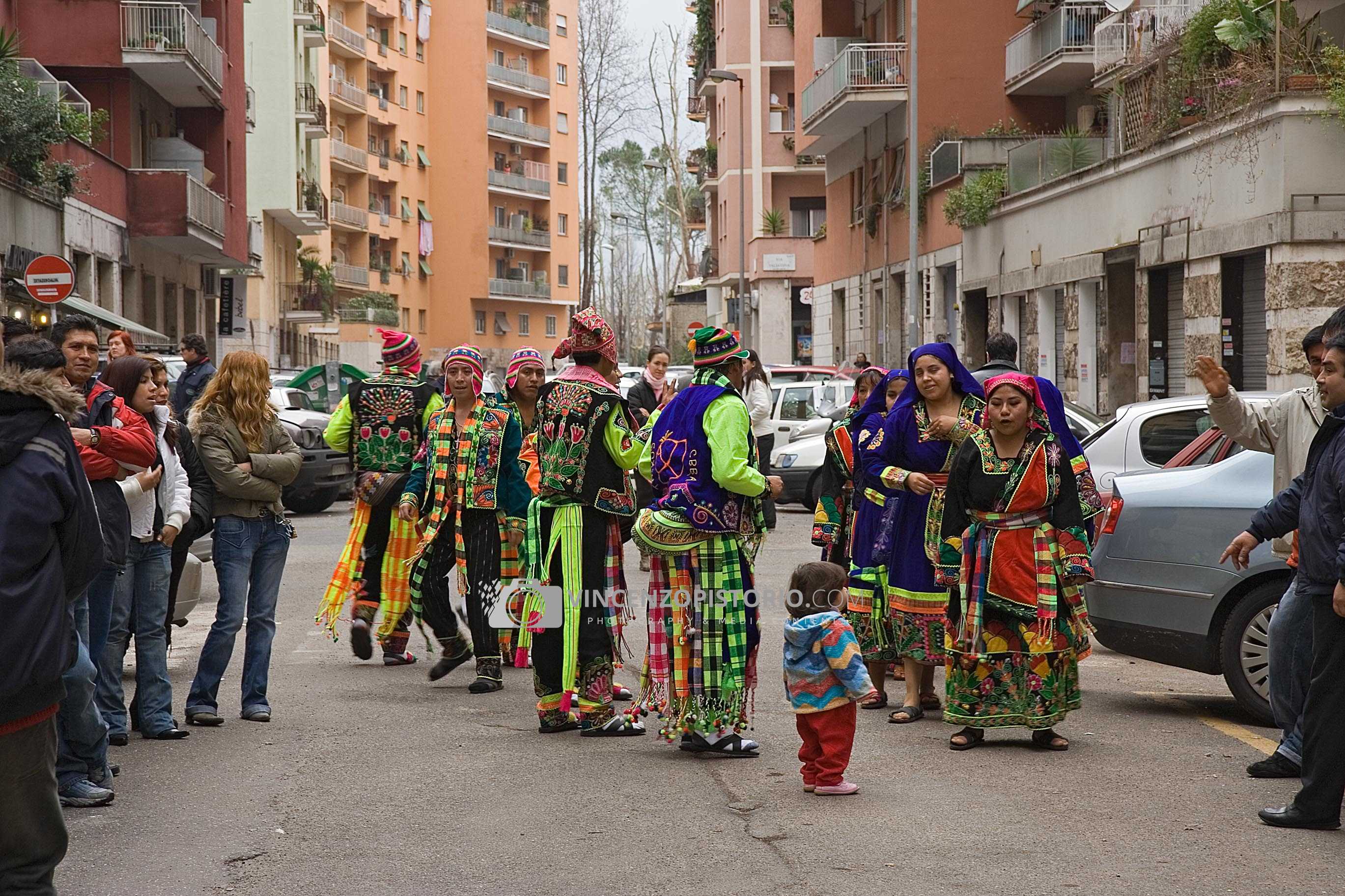 Preparing for the traditional dance