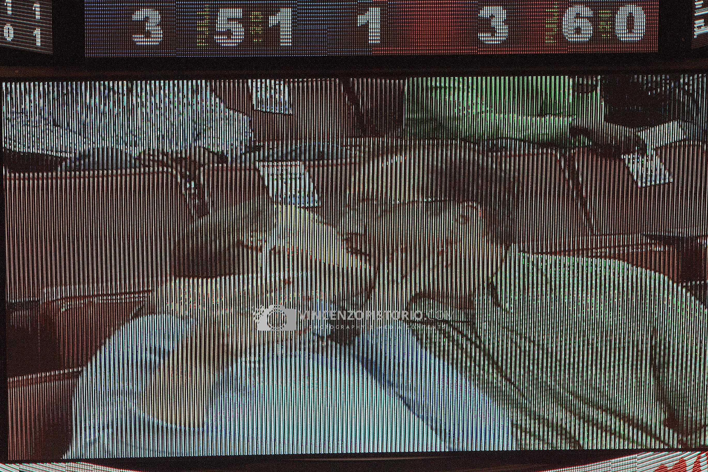 A kiss on the Video Wall