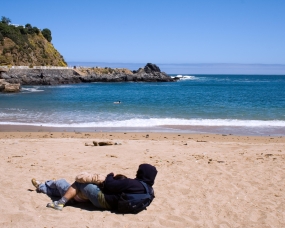 Guys on the beach