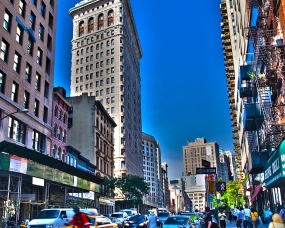Walking in Midtown Manhattan